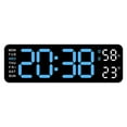 thumbnail image 1 of Clock Electronic Clock Simple And Multifunctional Rectangular Large Font Alarm Clock Hanging And Standing Clock Multi-color, 1 of 6