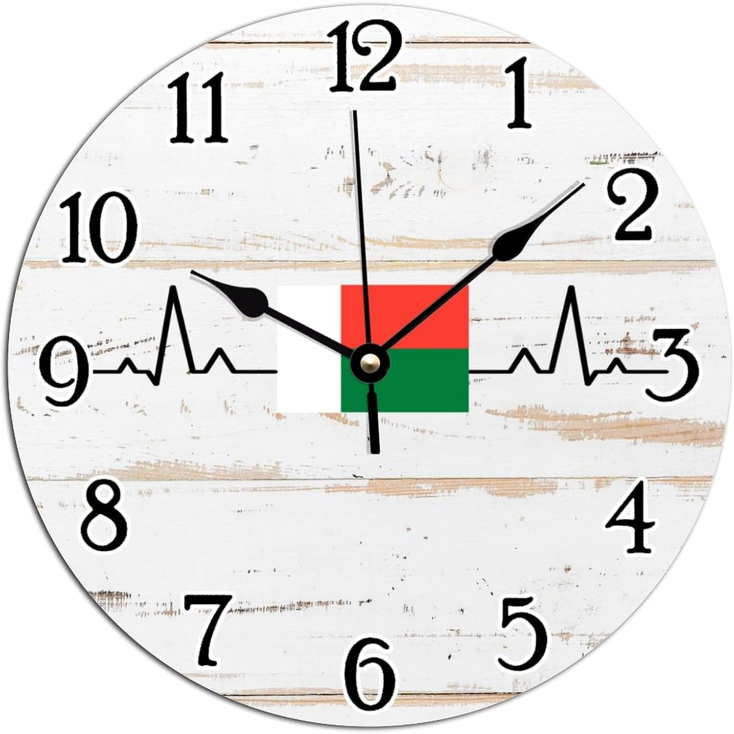 Clock For Wall Madagascar Heartbeat Lifeline Wall Clocks Madagascar