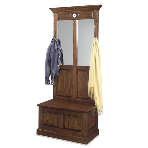 Progressive Furniture A418-19B-19T Carrington Hall Tree Complete Unit - 78 x 18 x 35 in.