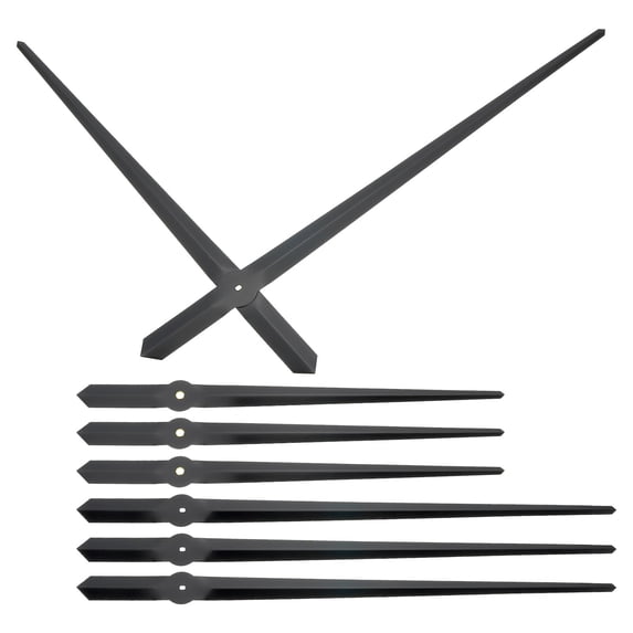 Clock Hands Kit, 4 Set Clock Hands Kits Clock Mechanism Movement Aluminum Wall Clock Hands Parts, Black