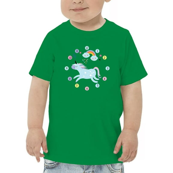 Clock Hours W Unicorn T-Shirt Toddler -Image by Shutterstock,  3 Toddler
