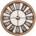 thumbnail image 1 of Clock In - Clock Metal Brown, 1 of 7