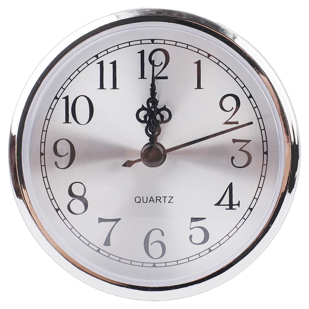 Clock Insert 3-1/2 Inch (90 mm) Round Quartz Clock Fit-up Movement ...