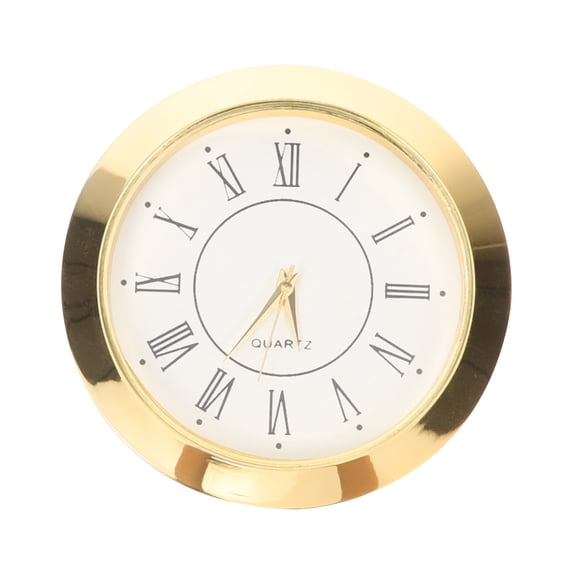 Round Clock Insert with Roman Numerals, Replacement Movement Part for Wall Clock Repair, Craft Projects and Clock Making