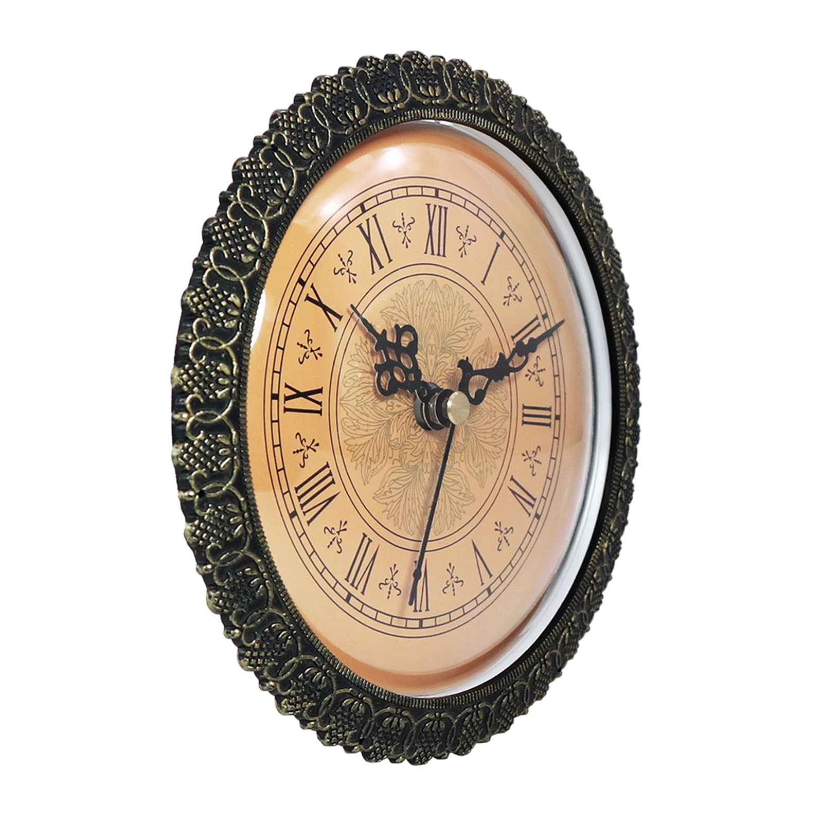 Clock Insert Gold Dial Style movement silenced for Home