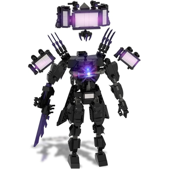 Clock Man Building Block Toys, Action Figure and Assembly Toys, TV Man Model