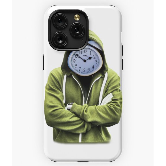 Clock Man Time Abstract Art Design G6004 Phone Case for iPhone17 16 15 14 13 12 11 Pro Max