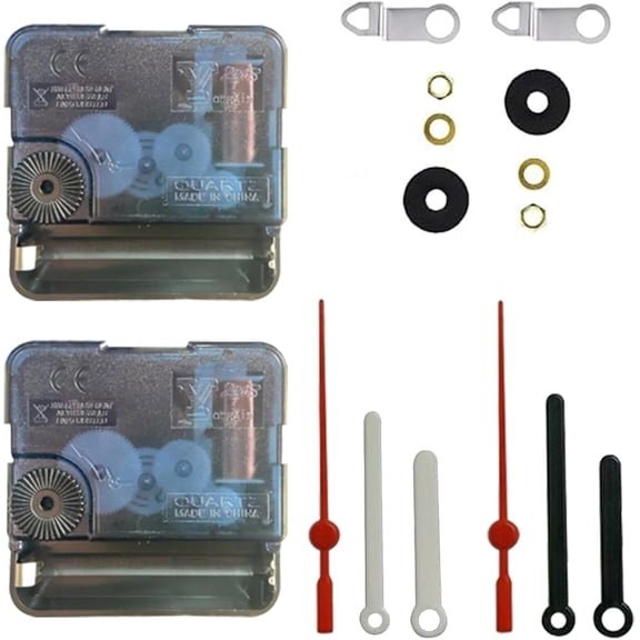 Clock Movement 13mm+16mm 2 Pieces DIY Clock Works Battery Operated Silent Movement