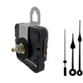 Clock Movement Kit with 5" Black Hands for Dials up to 1/4"