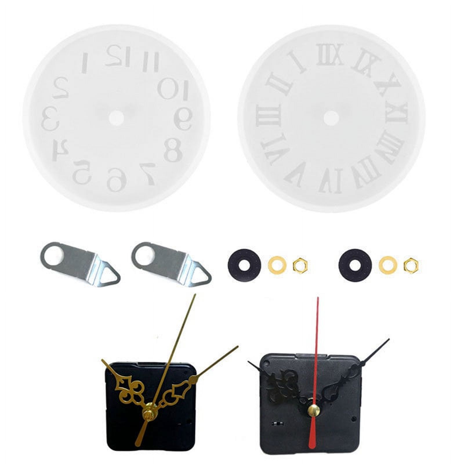 Clock Movement Mechanism DIY Repair Parts Replacement with 2 Pairs Of Hands Wall Miniature Clock
