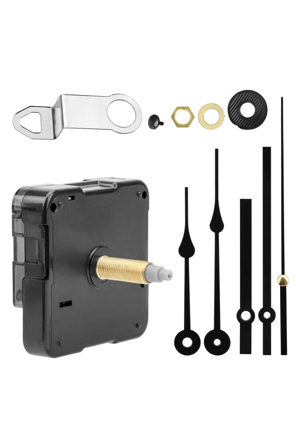 Clock Movement Mechanism Kit, EEEkit Non-Ticking Clock Motor Kit with Hands, Fit for 0.47-0.63in Thickness Clock Panels