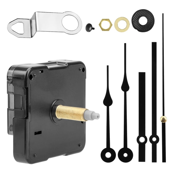 Clock Movement Mechanism Kit, EEEkit Non-Ticking Clock Motor Kit with Hands, Fit for 0.47-0.63in Thickness Clock Panels