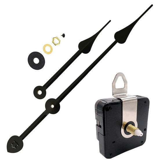 Clock Movement with Clock Hands Quartz Clock Motor Kit Repair Parts Replacement 18mm Total Shaft Length
