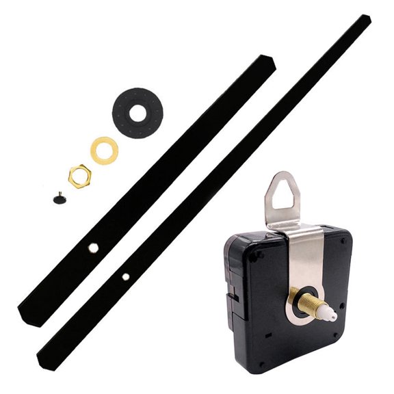 Clock Movement with Clock Hands Quartz Clock Motor Kit Repair Parts Replacement 18mm Total Shaft Length