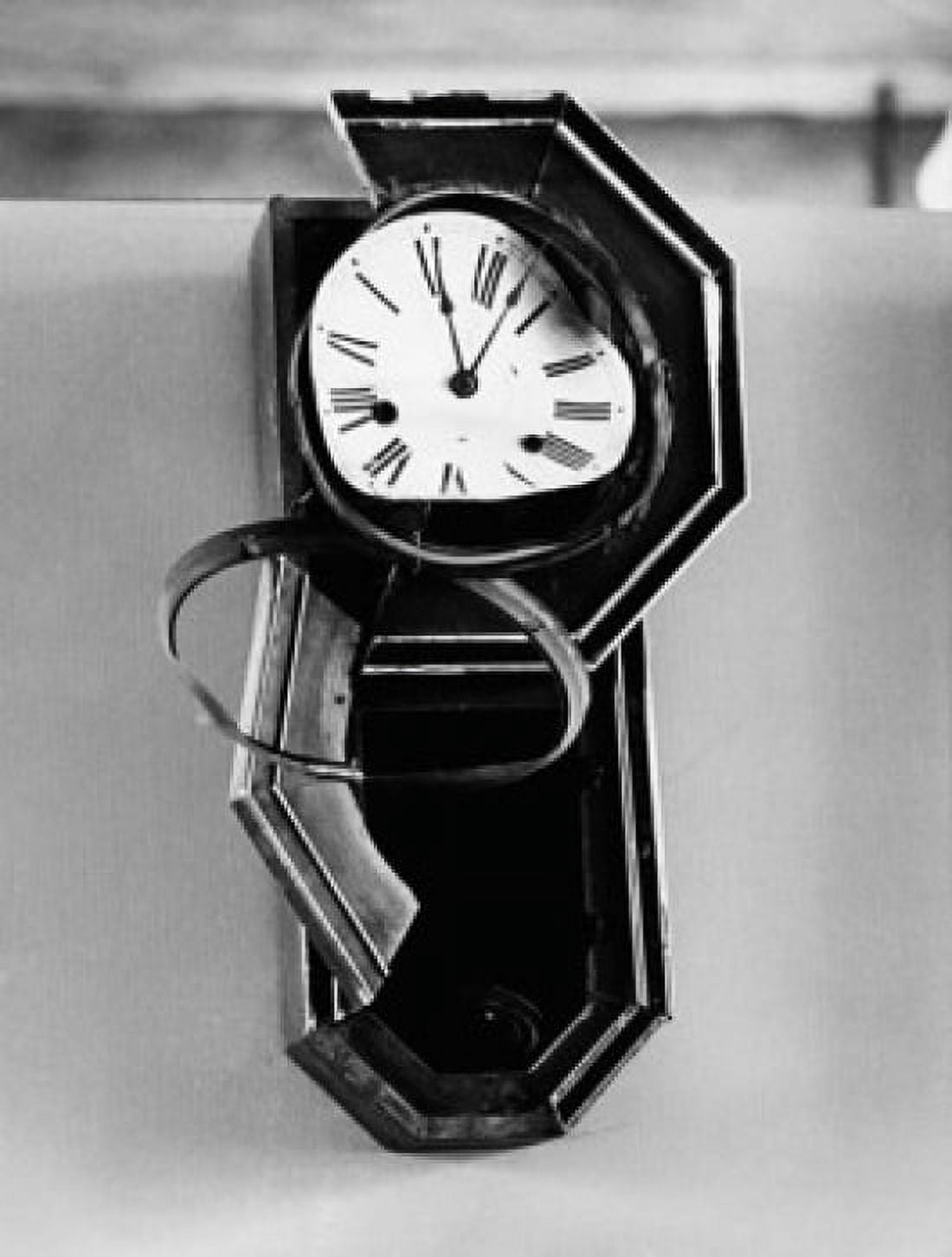 Clock from Nagasaki stopped at 1102 AM August 9 1945 at the moment of the Atomic Bomb explosion Nagasaki Atomic Bomb Museum Nagasaki Japan Canvas Art - (18 x 24)