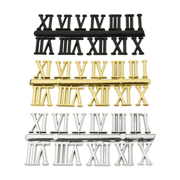 Clock Numerals Kit for DIY Digital Clock Arabic and Roman Numbers Set of 3 Roman numerals Smile Home