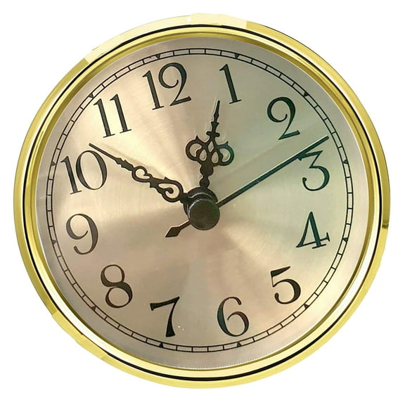 Clock Replacement Insert Small Clock Part With Roman/Arabic Numerals,For Home Or Offices Clocks