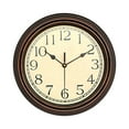 thumbnail image 1 of Clock Retro Silent Non Ticking Round Classic Clock Quartz Decorative Battery Operated Wall Clock For Living Room Kitchen Home Office 12 Inch, 1 of 7