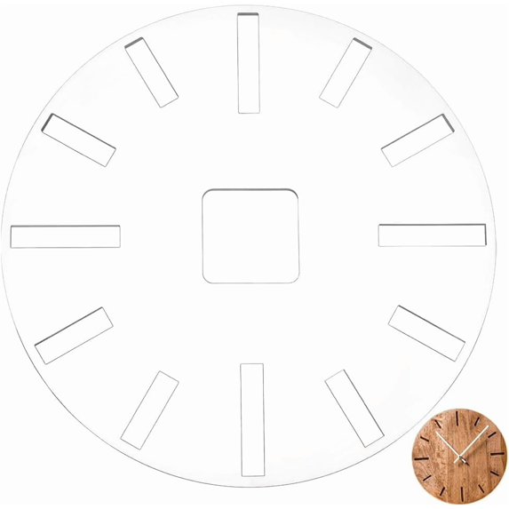 Clock Router Templates 12inch Acrylic Router Inlay Template Circle Clock Face with Clock Dials