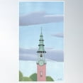 thumbnail image 1 of Clock Tower Poster Wall Art, Modern Wall Decor, 8x12 UNFRAMED, 1 of 3