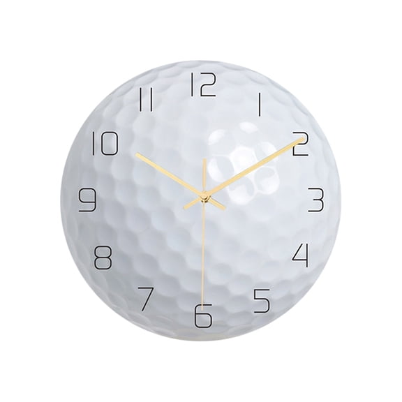 Clock Wall Decor | Silent Non Ticking Wall Clock | 12 Inch Battery Operated Wall Clock for Living Room and Office, Golf Themed Decorative Wall Clock
