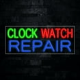 thumbnail image 1 of Clock Watch Repair-LED Neon Sign 30"L x 12"H #30529, 1 of 3