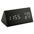 Clock Wooden Vibrating Alarm Clock For Heavy Sleepers Adults Loud Alarm