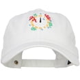 thumbnail image 1 of Clock with Decorations Embroidered Unstructured Cap - White OSFM, 1 of 5