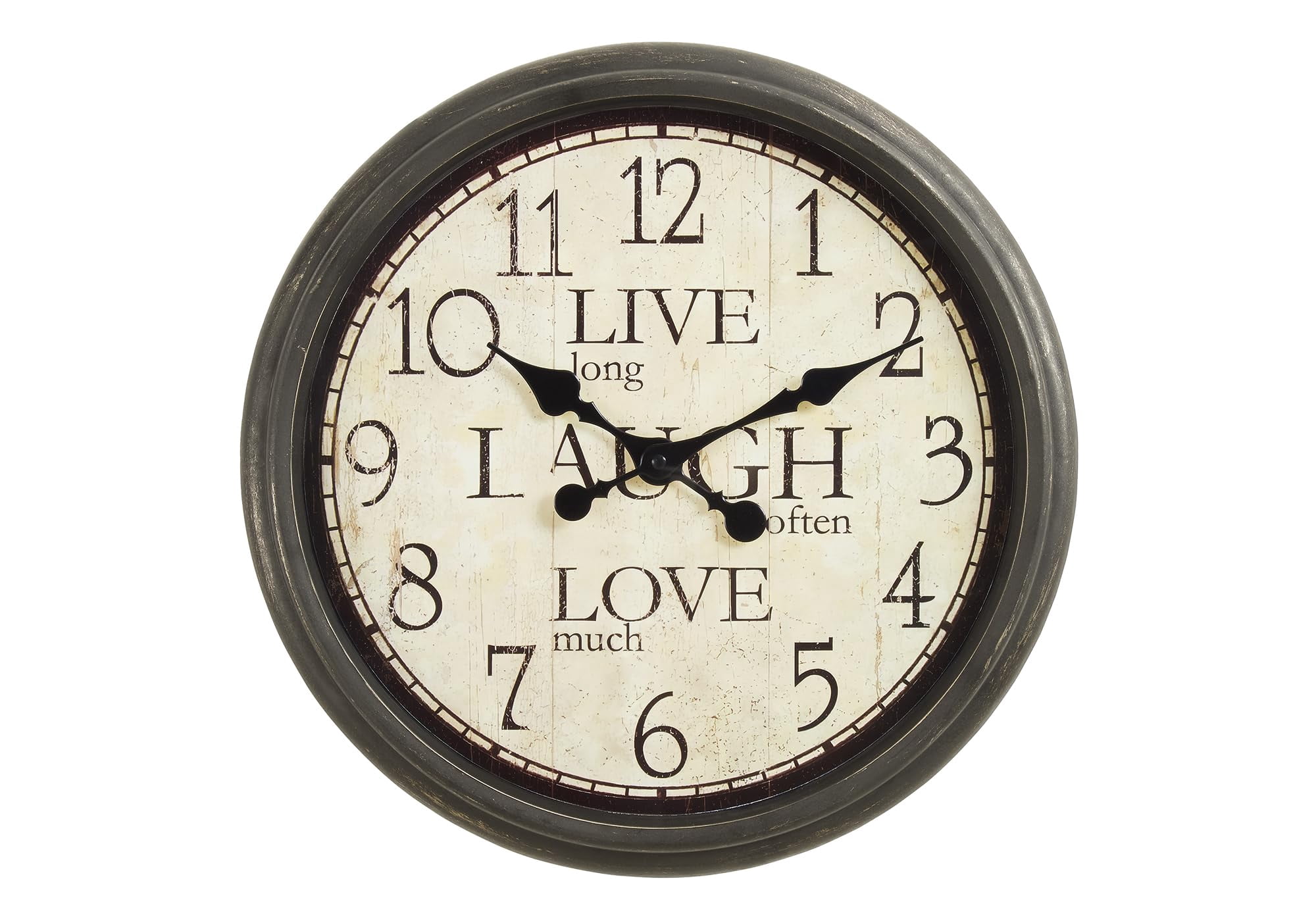 Clocks - 16" Round - Wall Clock - Antique Brown - Transitional