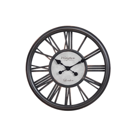 Clocks - 18" Round - Wall Clock - Antique Black - Transitional