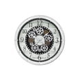 thumbnail image 1 of Clocks - 20" Round - Gear Mechanism - Wall Clock - Antique White - Transitional, 1 of 6