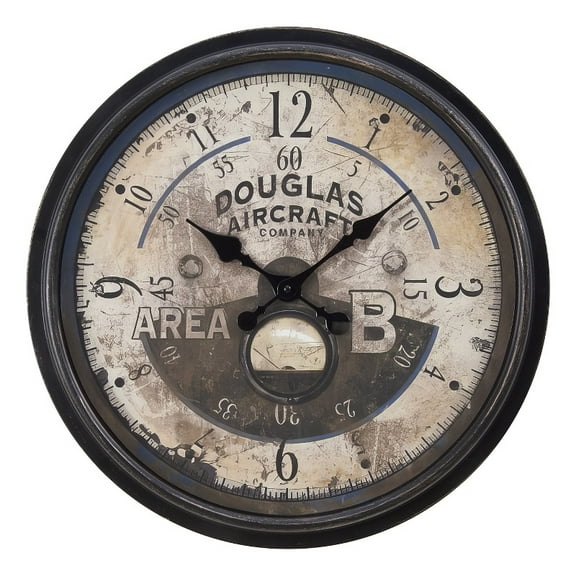 Clocks - 20" Round - Wall Clock - Antique Brown - Transitional