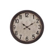 Clocks - 20 Round - Wall Clock - Antique Brown - Transitional