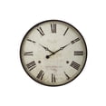 thumbnail image 1 of Clocks - 20" Round - Wall Clock - Antique Brown - Transitional, 1 of 6