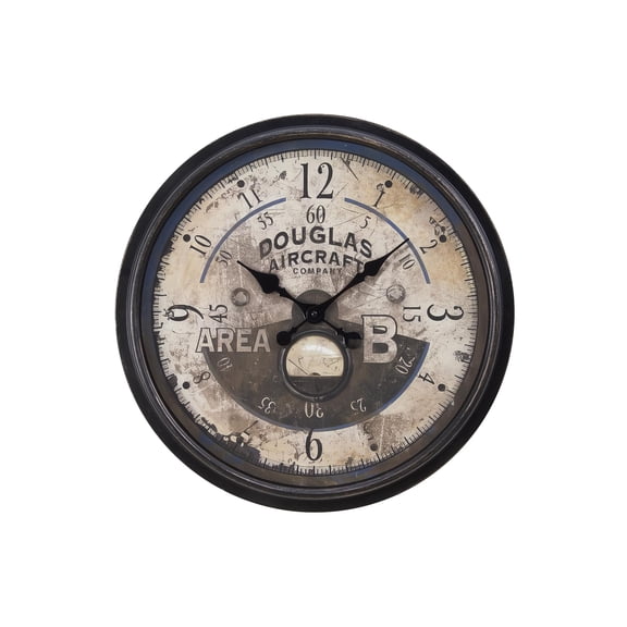 Clocks - 20" Round - Wall Clock - Antique Brown - Transitional