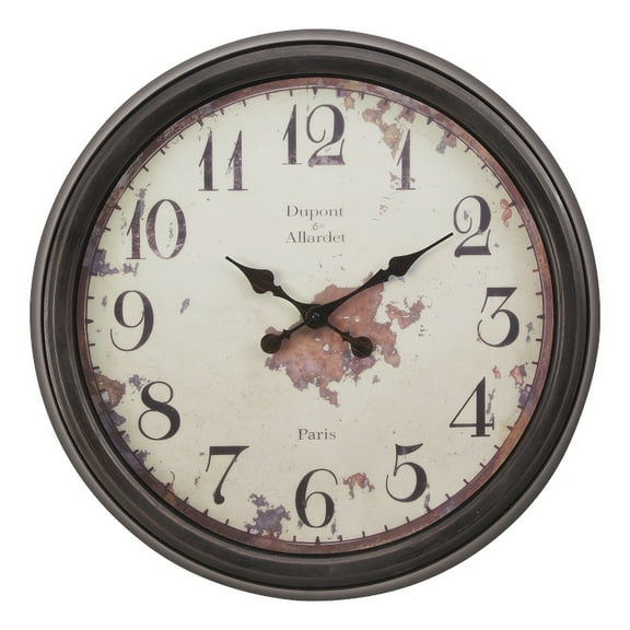Clocks - 20" Round - Wall Clock - Brown - Transitional