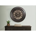 thumbnail image 1 of Clocks, 30" Round, Large Oversized, Wall Clock, Brown, Transitional, 1 of 4