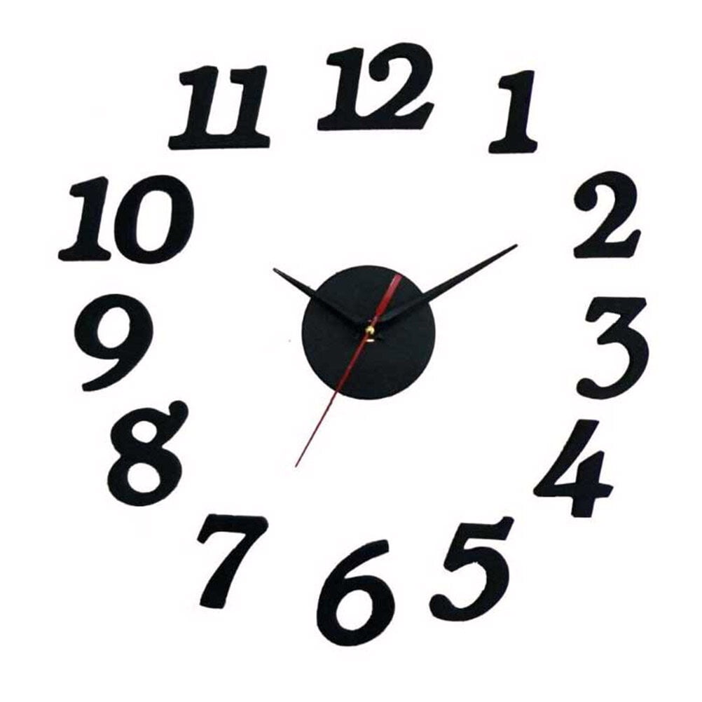 Clocks Digital Wall Clock Frameless Clock Clock with Numbers Steam