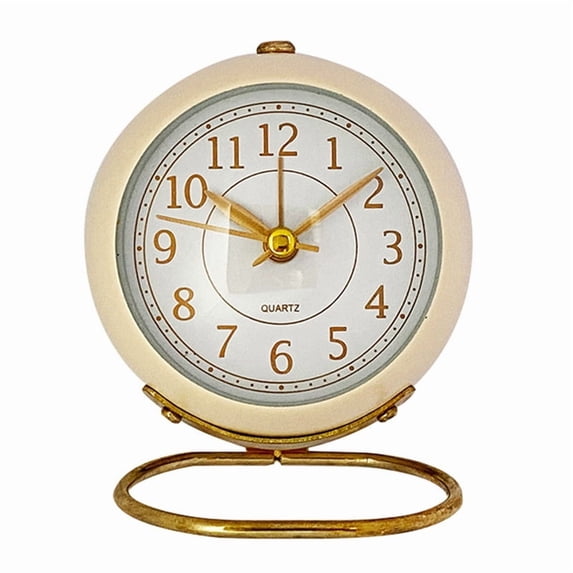 Clocks,Retro Backlight Cute Simple Design Small Desk Clock with Night ...