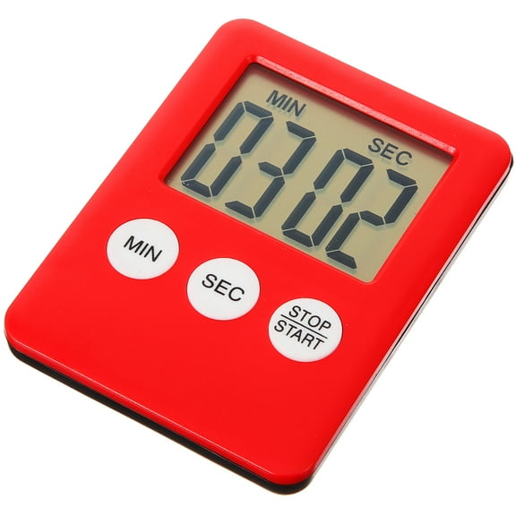 Kitchen Timer Kitchen Timer Stopwatch Kitchen Cooking Timer Plastic Timer (Red)