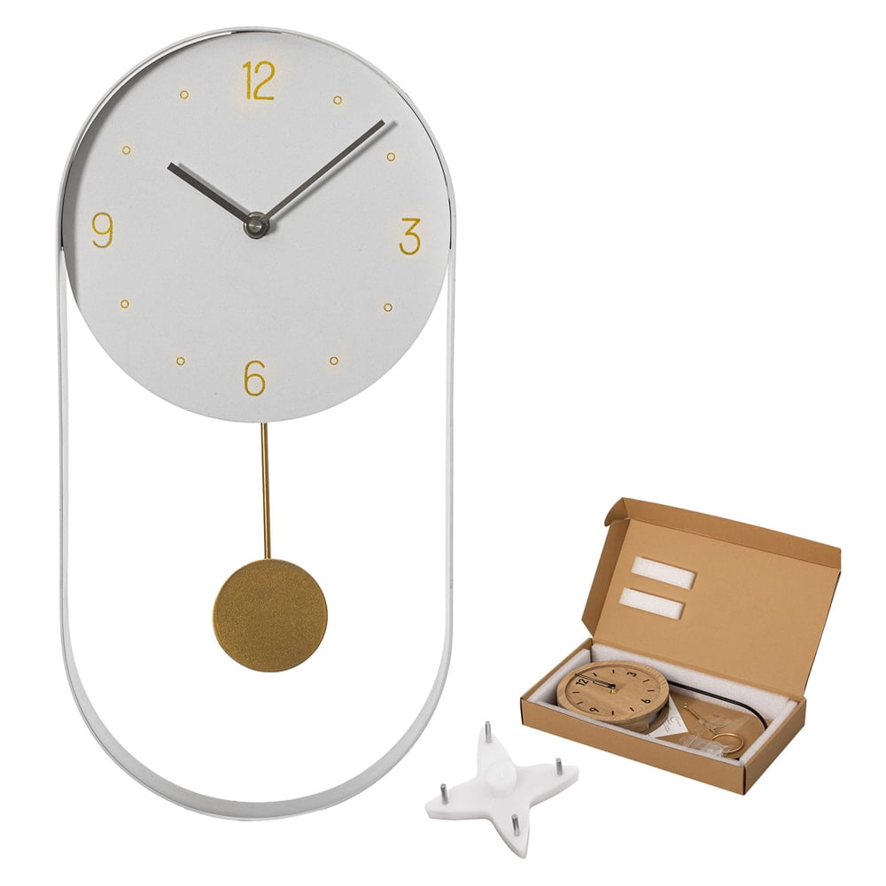 Strong Step Clock Clockswise 16-Inch Decorative Wall Clock Step Movement Mechanism Metal ...