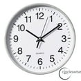 thumbnail image 1 of Clockswise Silver 8-In Analog Clock – Silent, Non-Ticking for Wall, Office Desk, Table and Shelf Battery-Operated Perfect for Home Office, Farmhouse Kitchen Decor, Bathroom, School and Bedroom Decor, 1 of 8