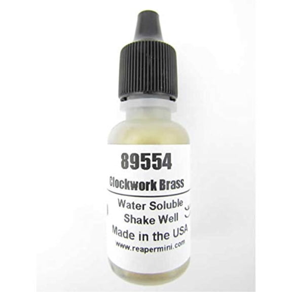 Clockwork Brass Master Series Hobby Paint .5oz Dropper Bottle Pathfinder Colors Reaper Miniatures