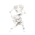 thumbnail image 1 of Clockwork Skeleton Man - Spooky Swing Toy for Kids' Desks & Holiday Decor (BPA-Free Plastic), 1 of 4