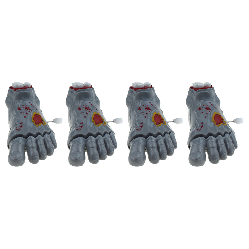 Clockwork Zombie Ghost Feet Halloween Wind up Toy Walking Prank Props Toys Child