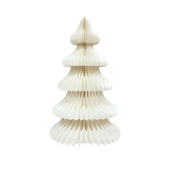 Clode 3D Honeycomb Christmas Tree Decorations Foldable Paper Xmas Tree Ornaments for Home Christmas Decorations Bundles