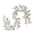 thumbnail image 1 of Clode 70 Inch White Artificial Cedar Christmas Garland Indoor Outdoor Holiday Decoration Xmas Vine for Staircase Mantel Artificial Hanging Flowers for Outdoors, 1 of 9