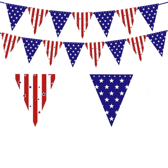 Clode American Flag Themed Tableware Set + Disposable Tablecloth Independence Day Decoration Including Plates Cups Napkins forks and Spoons Suitable for July 4th Mem Event Wristbands