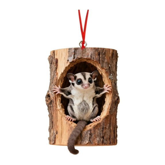 Clode Animal Christmas Ornament Animal Decoration 24 Styles 2D Acrylic Flat Animal Ornaments for Christmas Tree Home & Festival Decoration