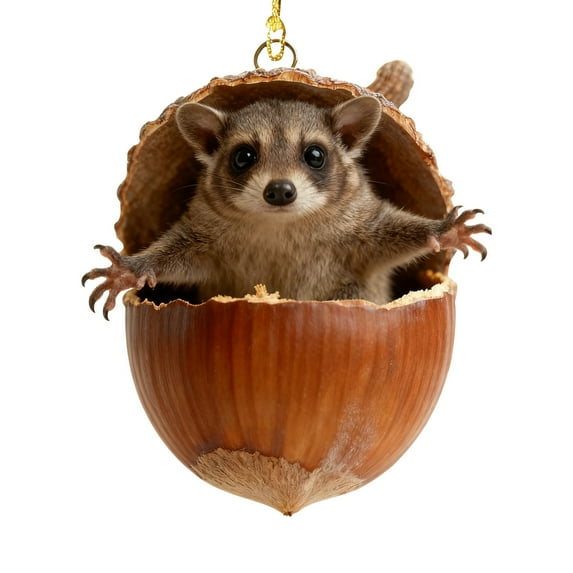 Clode Animal Ornaments – Cozy Christmas Ornaments Acrylic Cute Animal Christmas Trees Hanging Decorations Rustic Nature Themed Home Decor Animal Lovers Craft Chains for Hanging